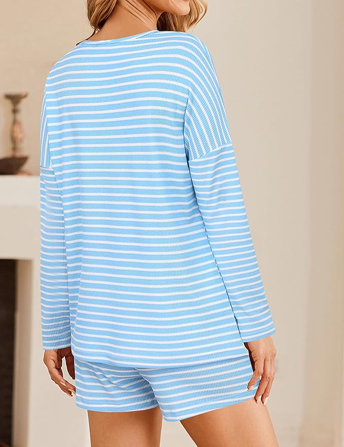 Shorts Pajama Set - Long Sleeve - 2 Piece