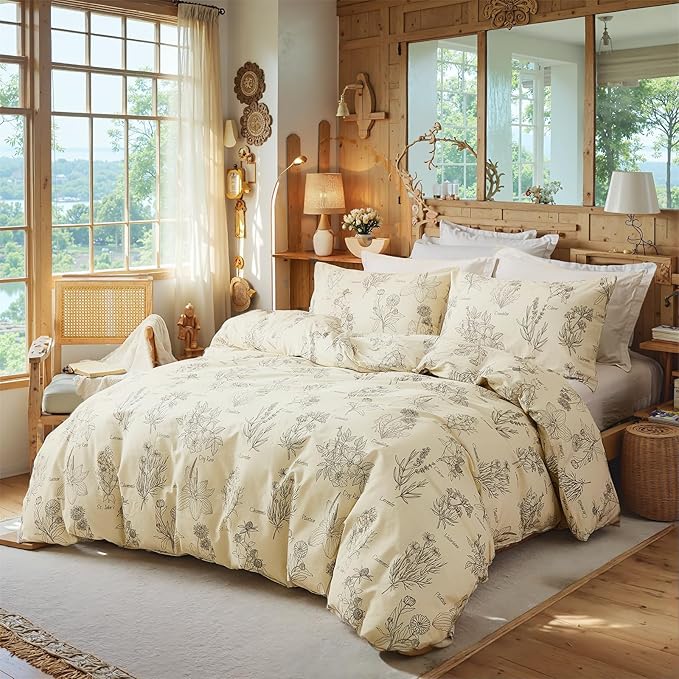 100% Cotton Duvet Cover Set - Queen - 3 Piece