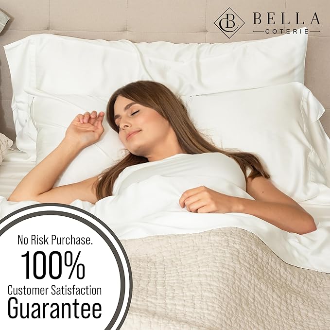 Bamboo Cooling Bed Sheet Set - Queen - 18 in Deep Pocket