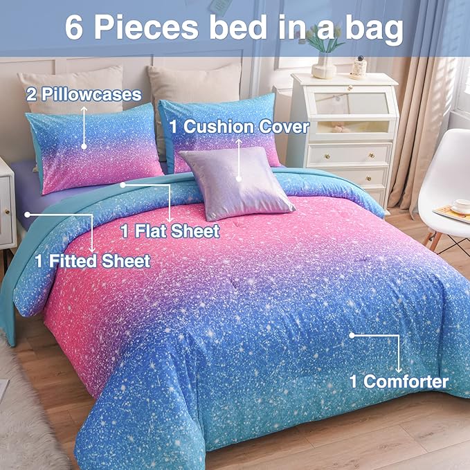 Comforter Set - Twin - 6 Piece
