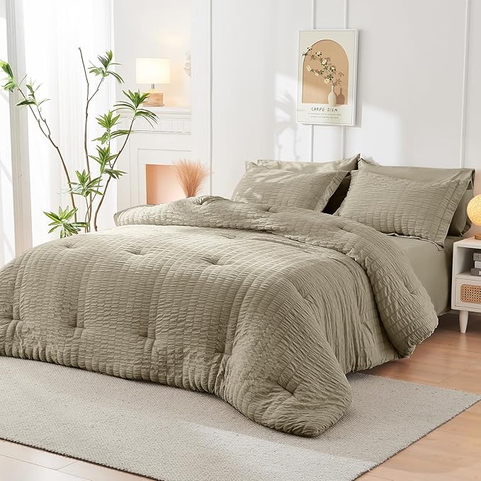 Linen Comforter Set - Full - 7 Piece