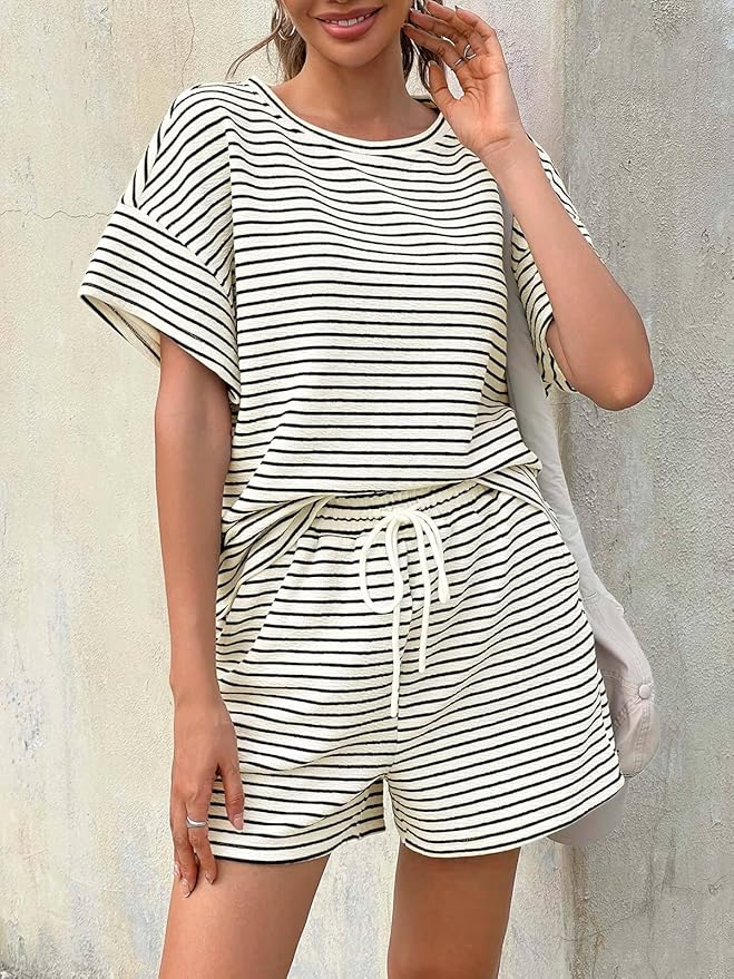 Shorts Pajama Set - Short Sleeve - 2 Piece