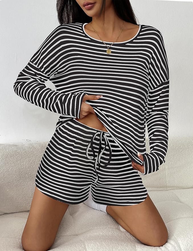 Shorts Pajama Set - Long Sleeve - 3 Piece