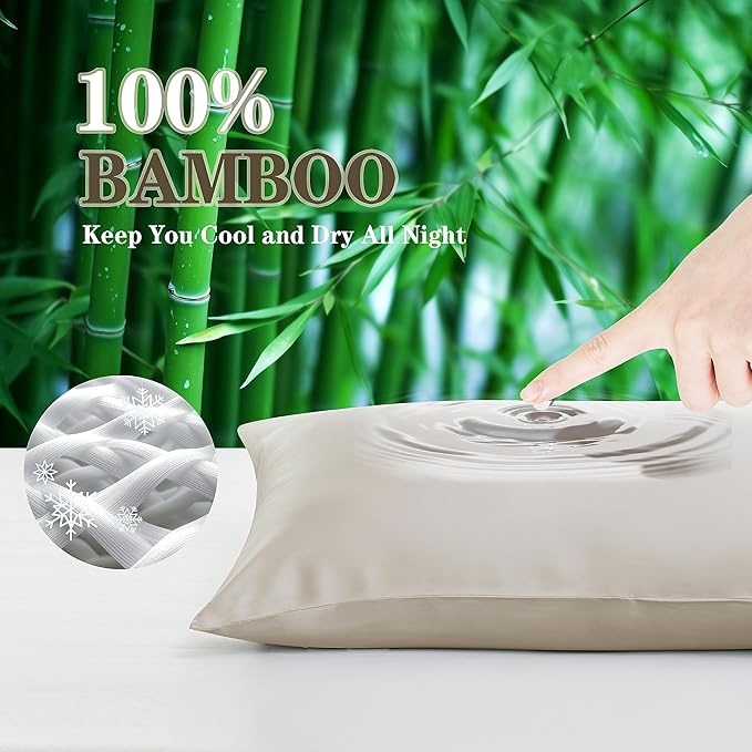 Bamboo Pillowcase Set - 2 Pack - 2 Piece