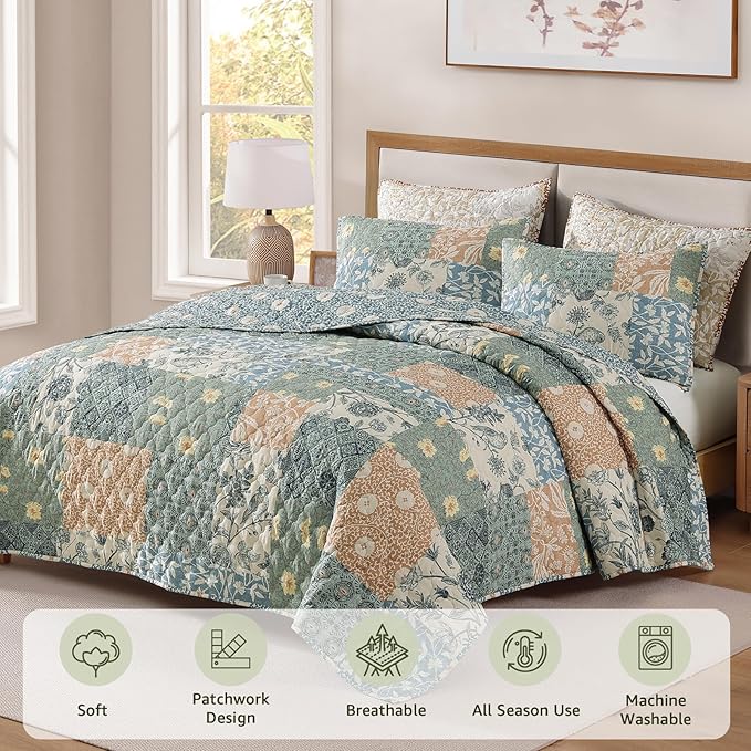 Quilt Set - Queen - 3 Piece