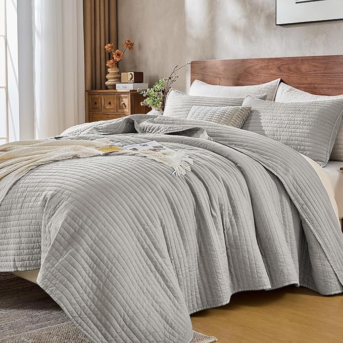 Microfiber Quilt Set - King