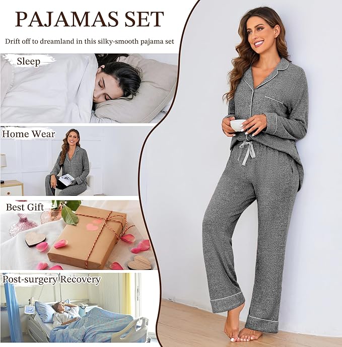 Women's Pajama Set - Long Sleeve