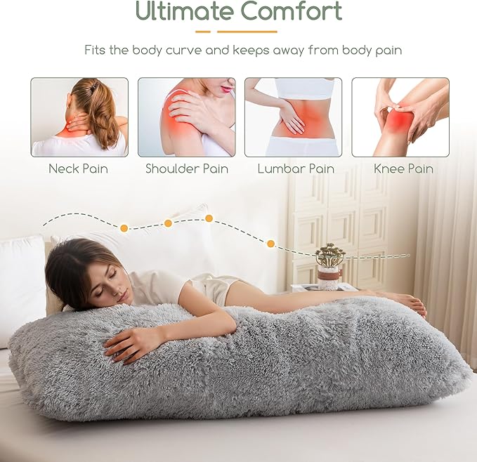 Memory Foam Body Pillow - Full - 20 x 54 in