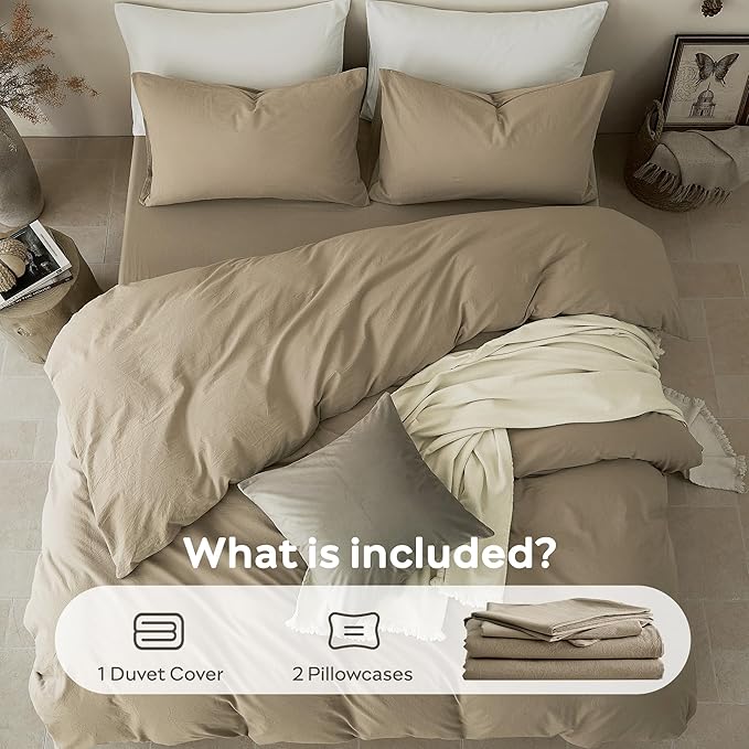 Linen Duvet Cover Set - Queen