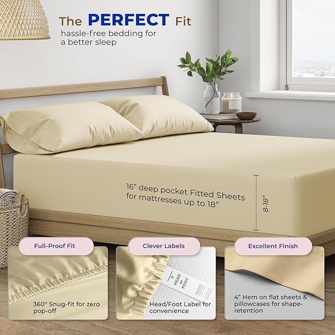 Cooling Bed Sheet Set - Twin XL - 3 Piece