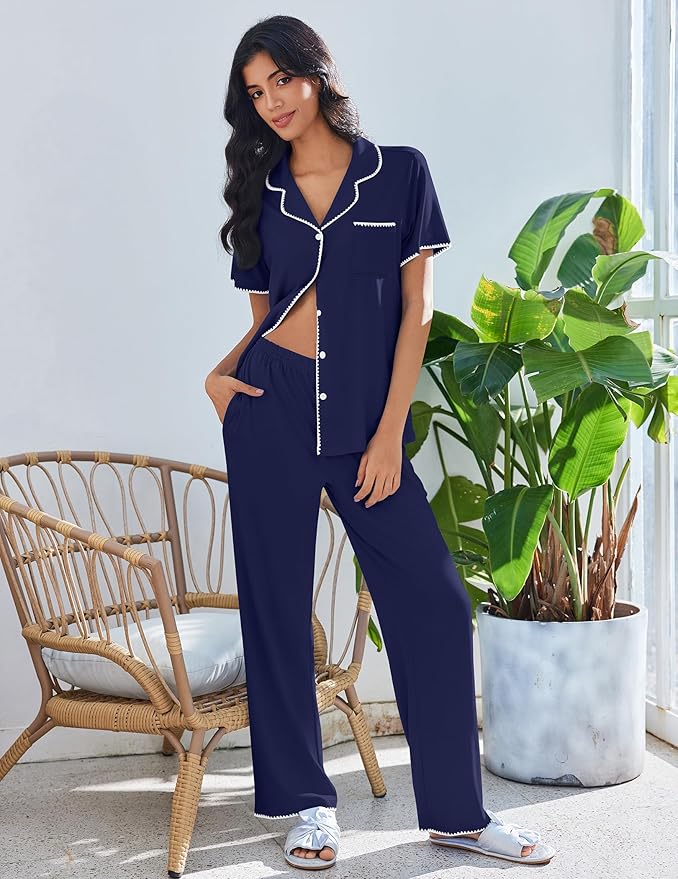 Women's Pajama Set - Short Sleeve - 2 Piece