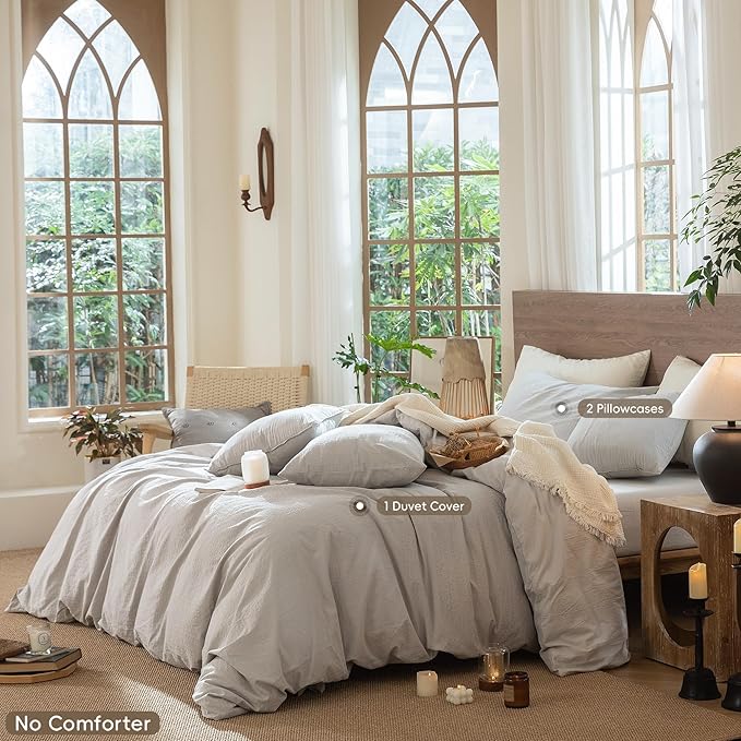 Linen Duvet Cover Set - Full