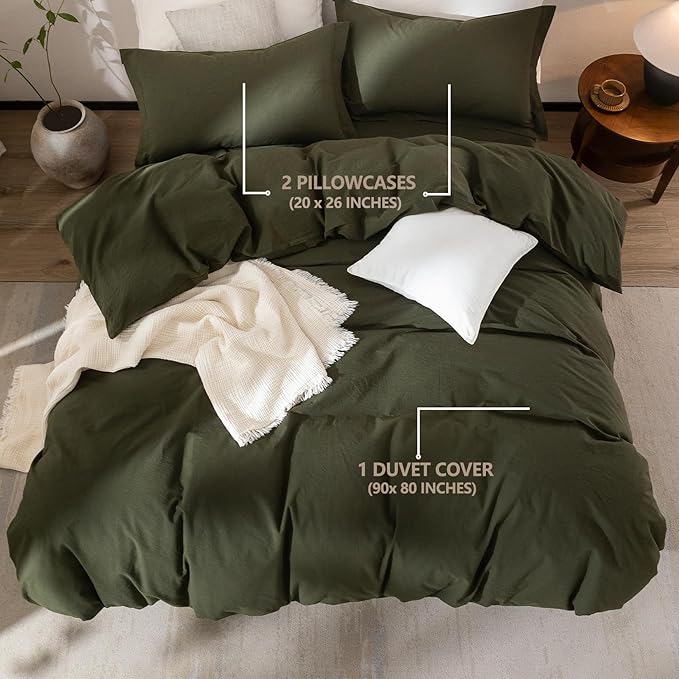Linen Duvet Cover Set - Full