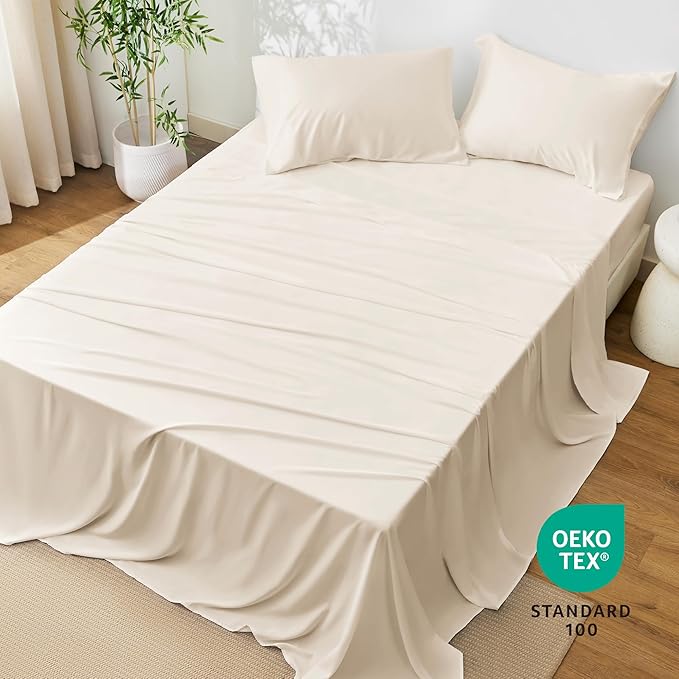 Bamboo Cooling Bed Sheet Set - Full - 4 Piece