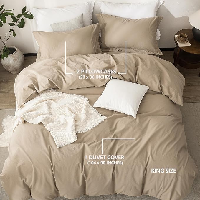 Linen Duvet Cover Set - King