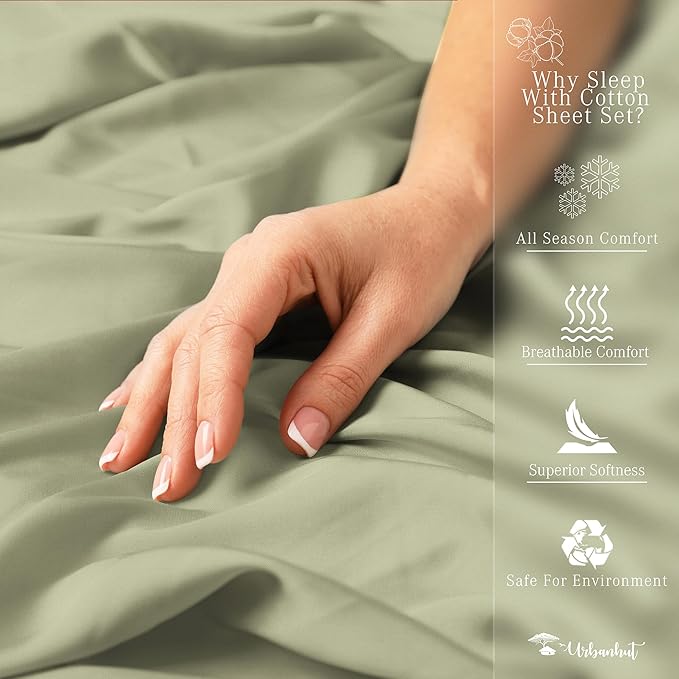 100% Cotton Duvet Cover Set - Queen - 3 Piece
