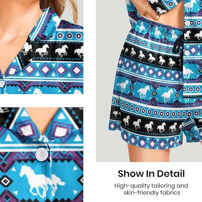 Women's Pajama Set - Short Sleeve - 2 Piece