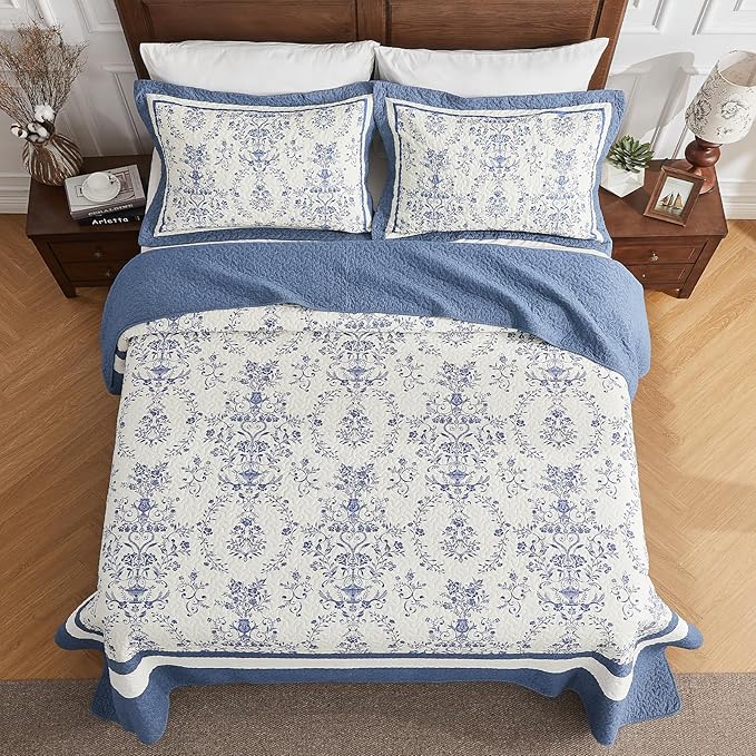 100% Cotton Bedding Set - Queen - 3 Piece