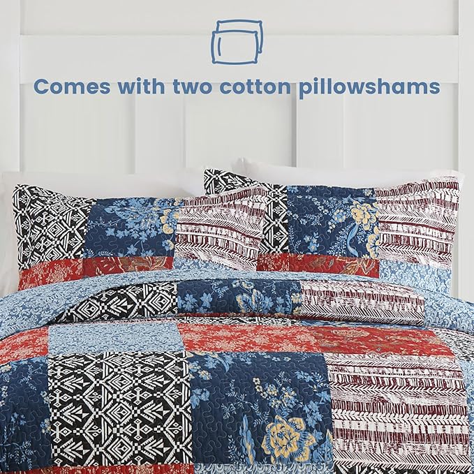 100% Cotton Quilt Set - Queen