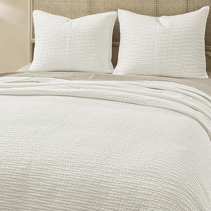 100% Cotton Hypoallergenic Quilt Set - Queen
