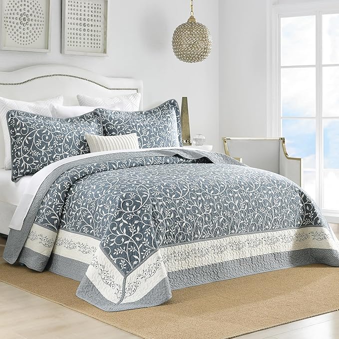 100% Cotton Bedding Set - Queen - 3 Piece