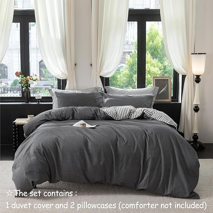 Linen Duvet Cover Set - Queen