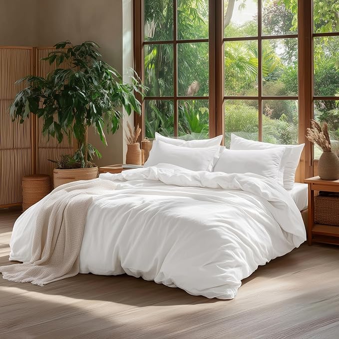 Linen Duvet Cover Set - Queen