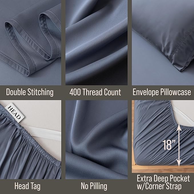 Bamboo Cooling Bed Sheet Set - King