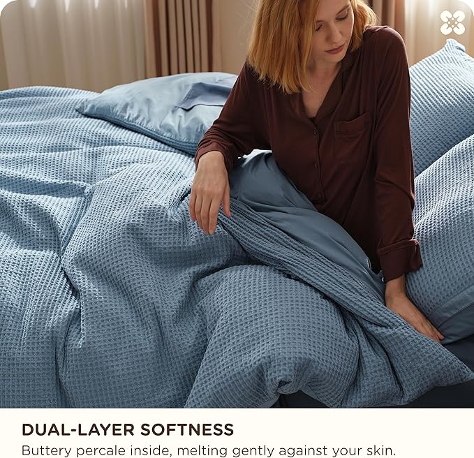 100% Cotton Duvet Cover Set - King - 3 Piece
