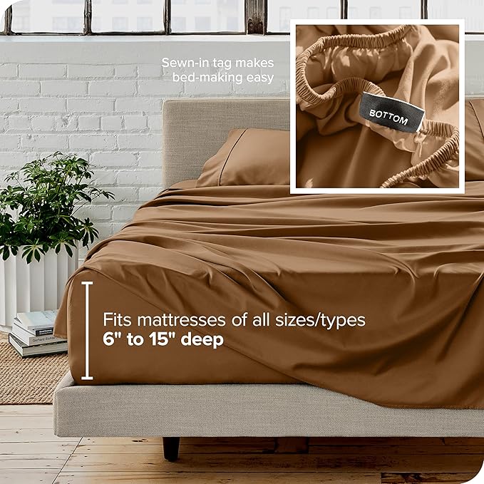 Microfiber Bed Sheet Set - Queen - 4 Piece