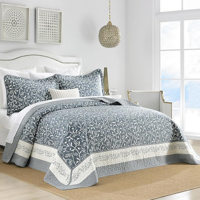 100% Cotton Bedding Set - King - 3 Piece