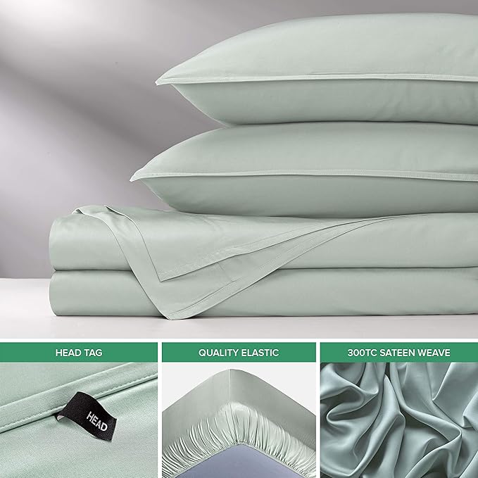 Bamboo Cooling Bed Sheet Set - Queen - 4 Piece