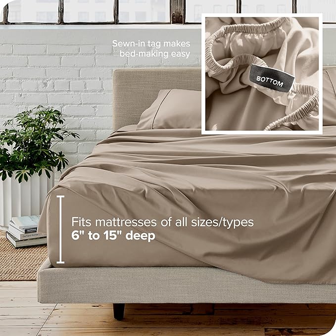 Microfiber Bed Sheet Set - Queen - 4 Piece