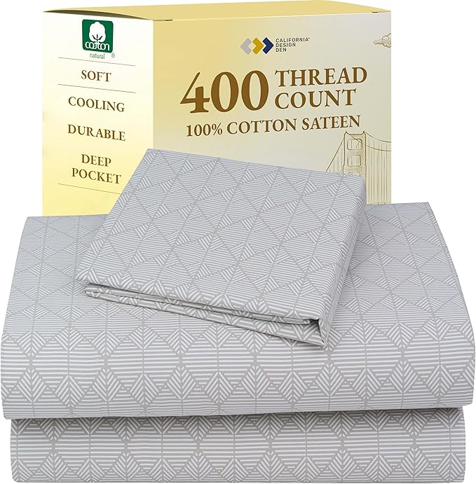 100% Cotton Bed Sheet Set - Twin - 3 Piece