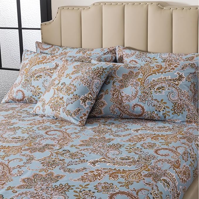 100% Cotton Bed Sheet Set - Queen - 4 Piece