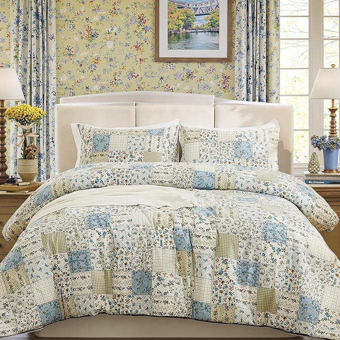 100% Cotton Duvet Cover Set - King - 3 Piece