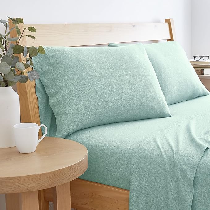 Jersey Bed Sheet Set - Queen - 4 Piece