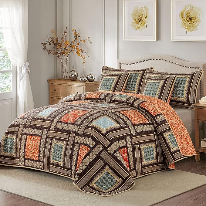 Quilt Set - Queen - 3 Piece