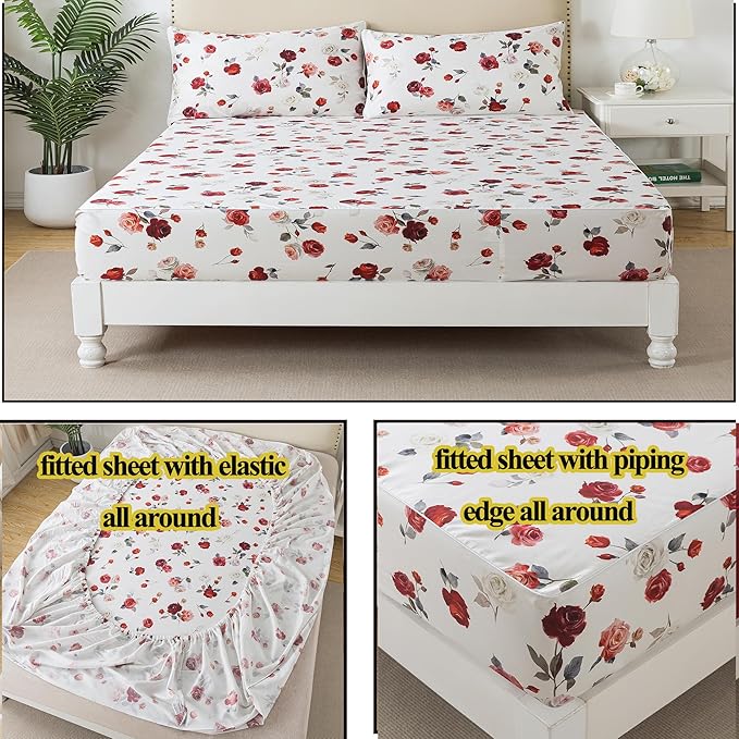 Bed Sheet Set - Queen - 4 Piece