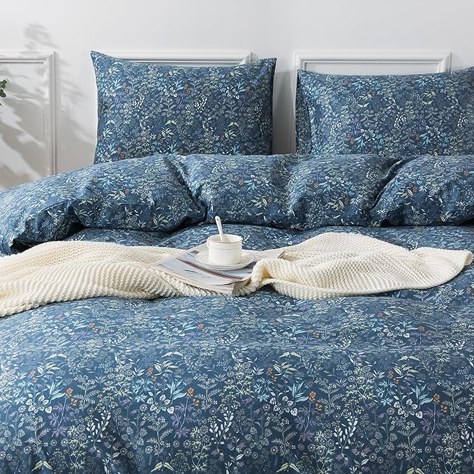 100% Cotton Duvet Cover Set - King - 3 Piece