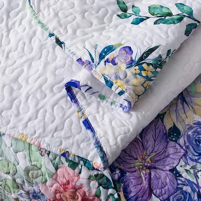 Microfiber Quilt Set - Queen - 3 Piece