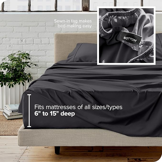 Microfiber Bed Sheet Set - California King - 4 Piece