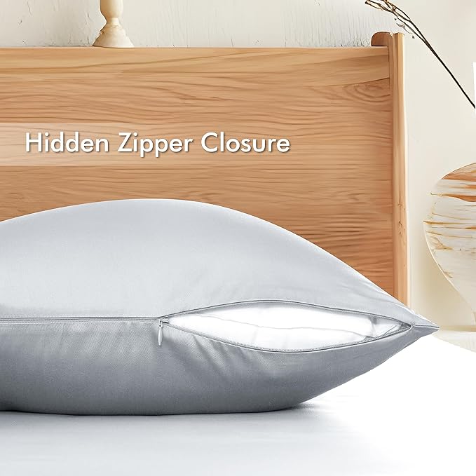 Bamboo Cooling Pillow Protector - Queen - 2 Pack