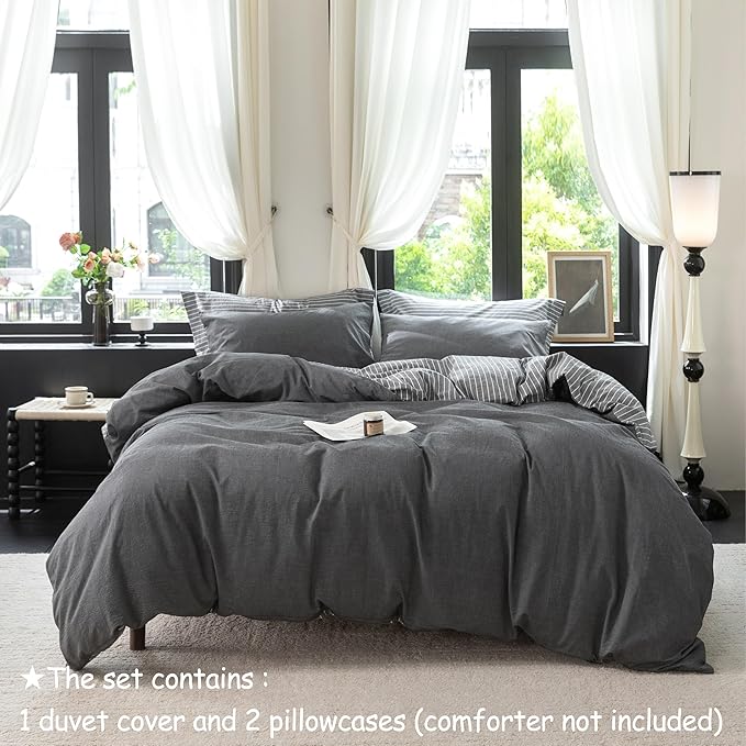 Linen Duvet Cover Set - Queen