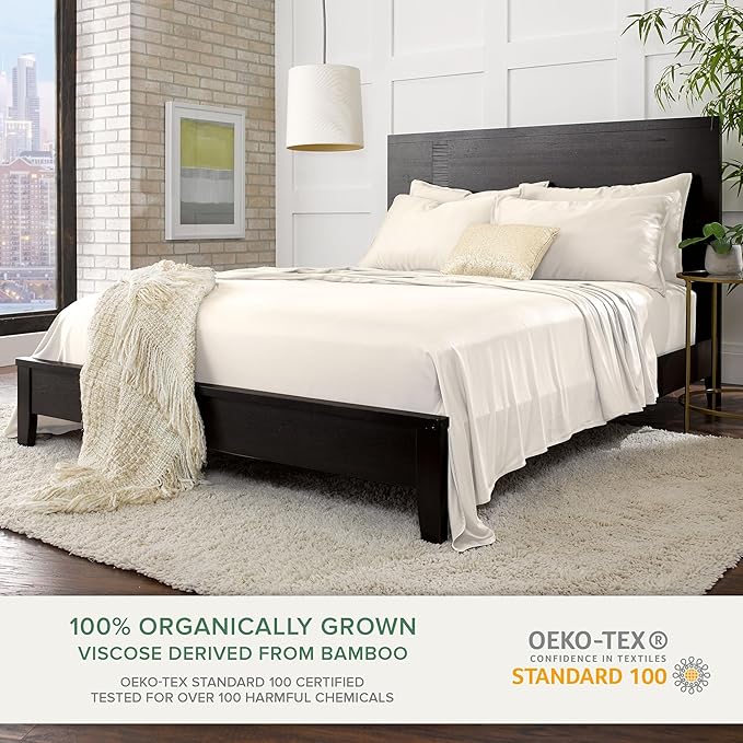 Bamboo Cooling Bed Sheet Set - Split King - 5 Piece