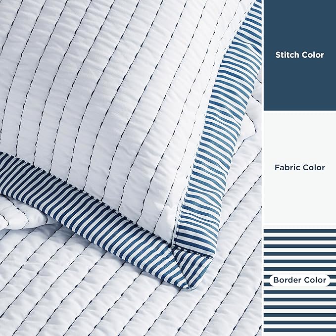 Microfiber Quilt Set - Queen - 3 Piece