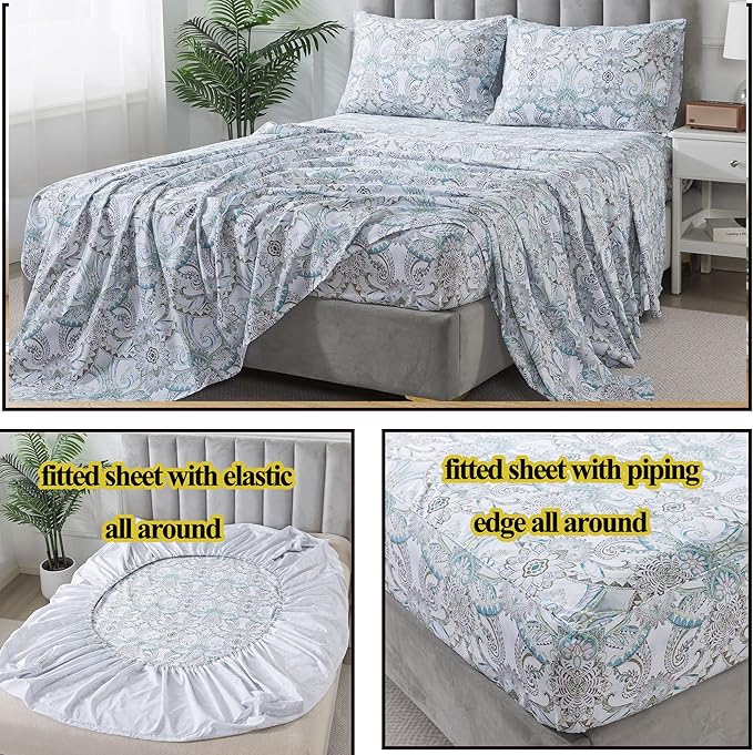Bed Sheet Set - California King - 4 Piece