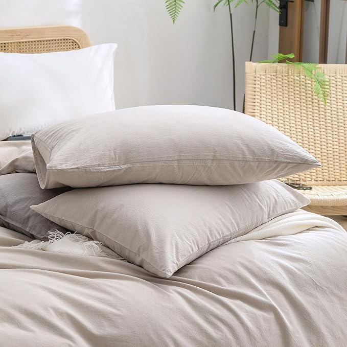 Linen Duvet Cover Set - King - 3 Piece