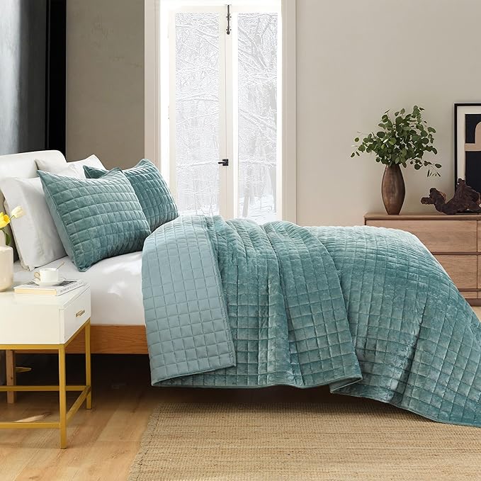 Velvet Quilt Set - California King