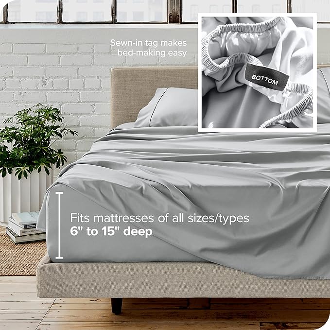 Microfiber Bed Sheet Set - Full - 4 Piece